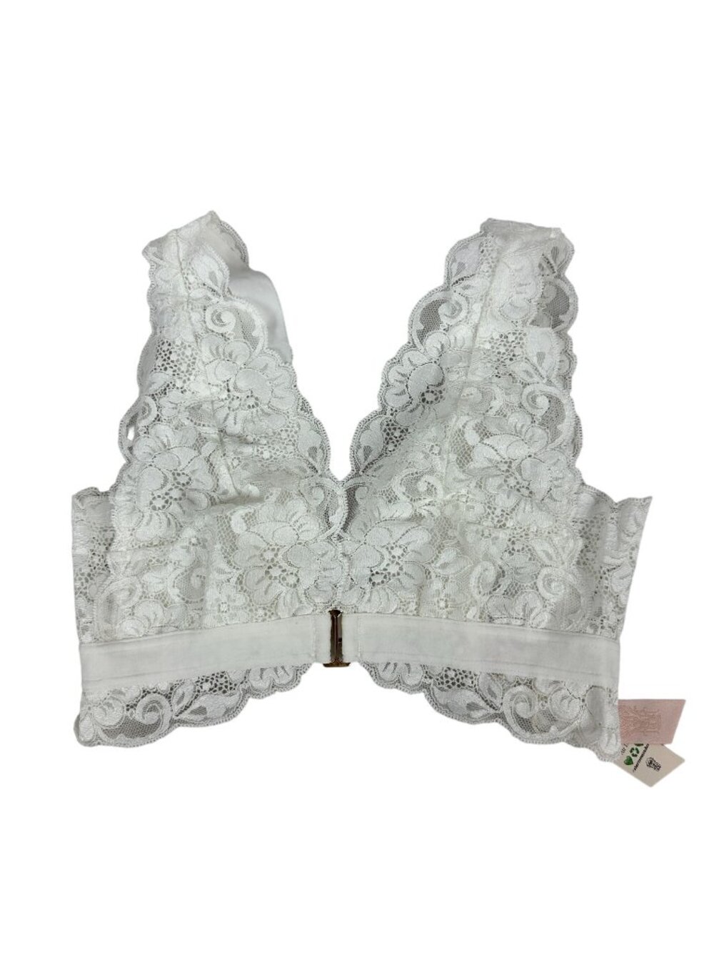 We Are HAH Womens "Got Ur Back" Lace Bralette Size XS White